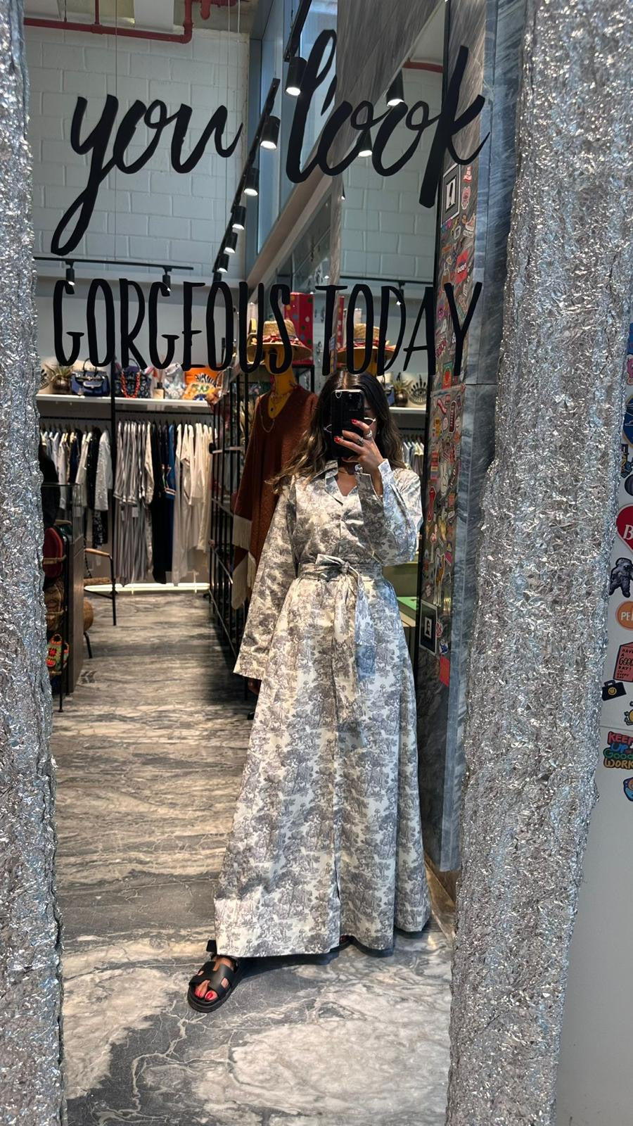 Summer cotton long dress