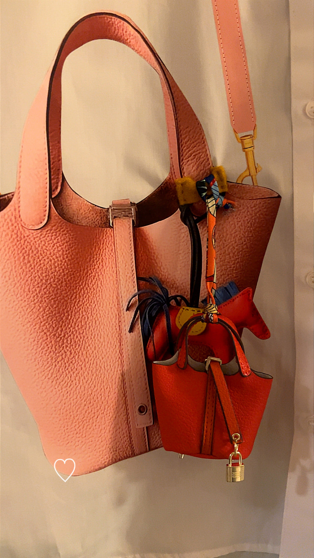 Amazing Creative white shirt with hanging bag