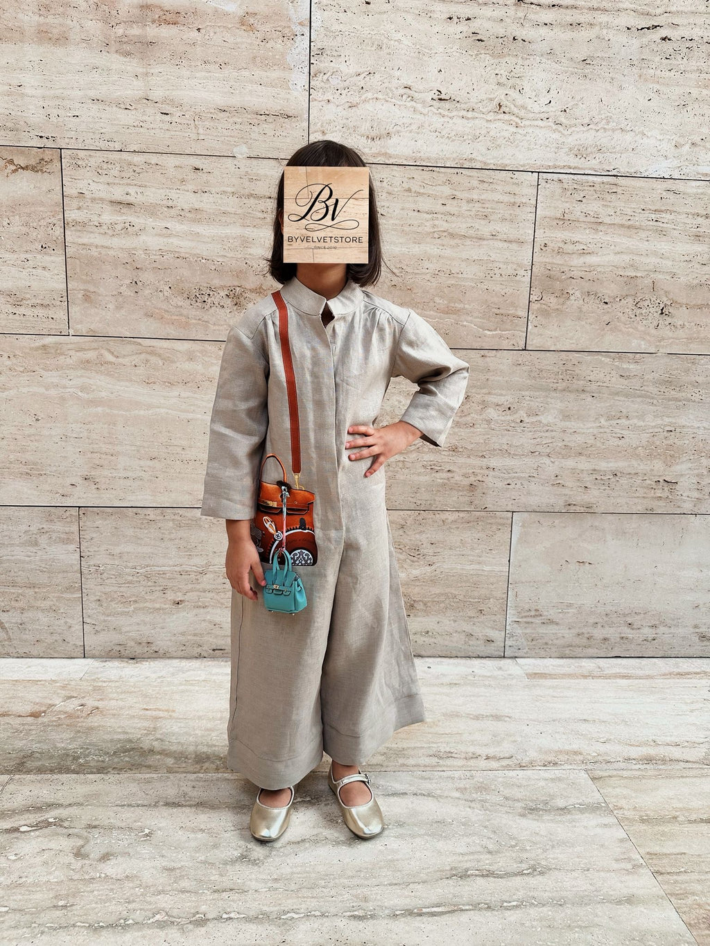Linen Classy Beige Jumpsuit