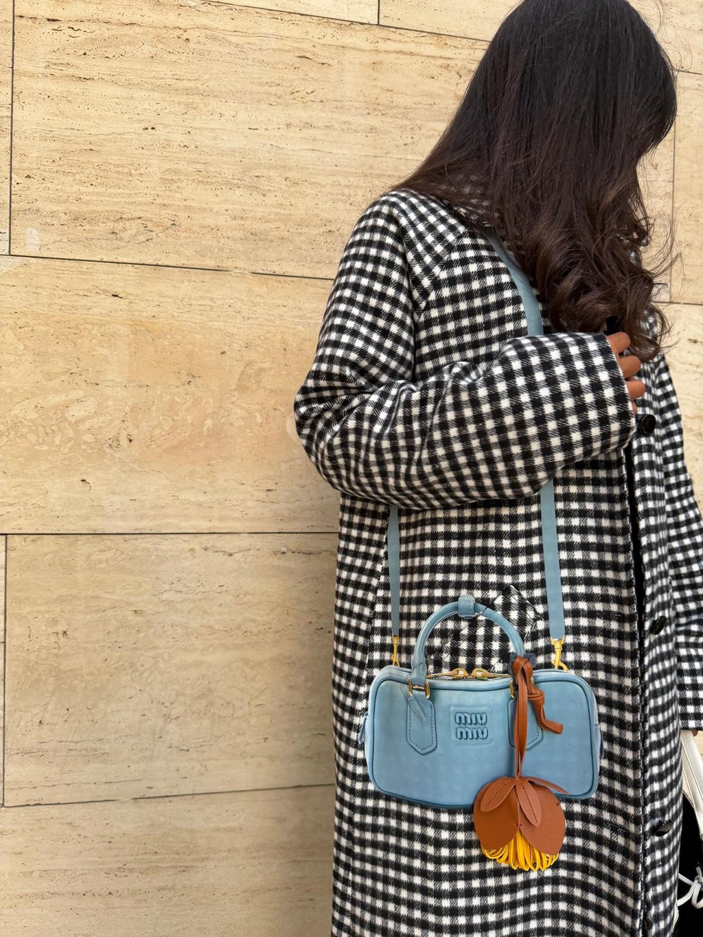 Black & white trendy Checked Jacket