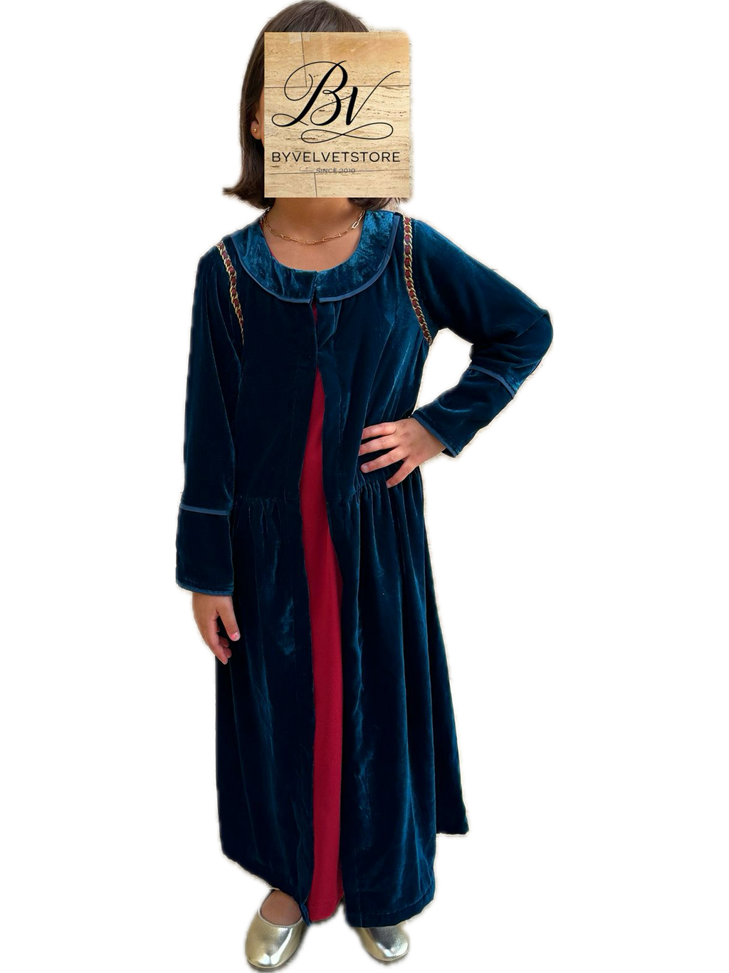 Two Piece fusion velvet Kaftan