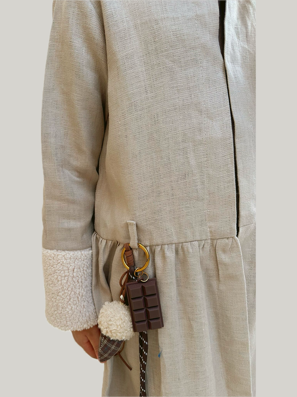 Two Piece fusion Kaftan fur
