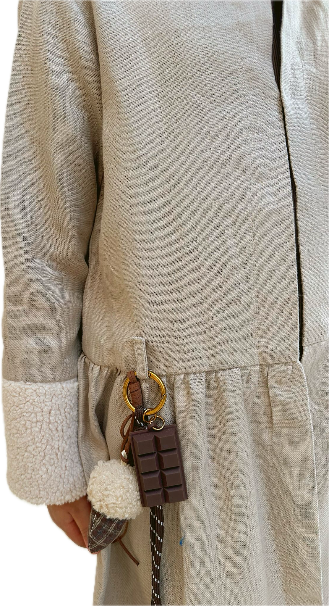 Two Piece fusion Kaftan fur