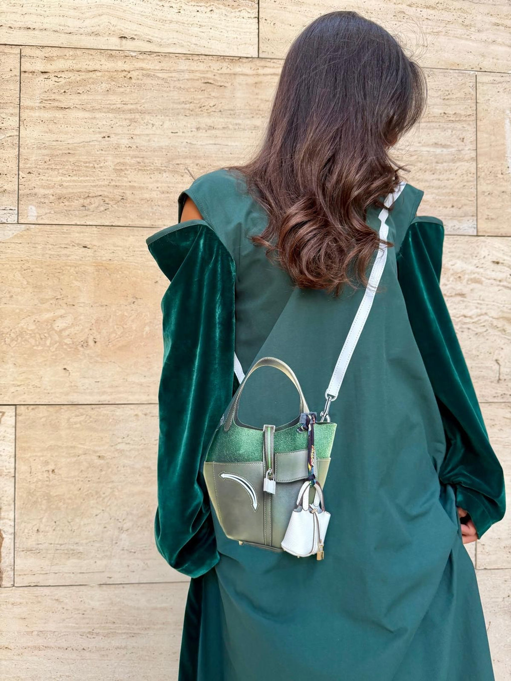 Best Seller 2026 Elegant Ramadan Off shoulder Green Kaftan 4