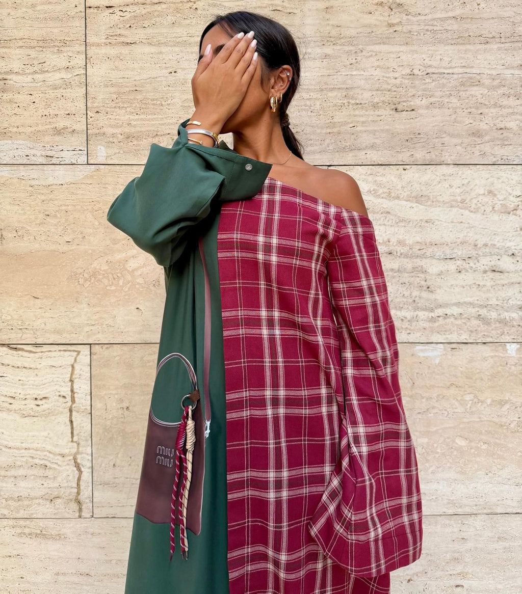 Off shoulder 2026 Elegant Ramadan Red Kaftan 2