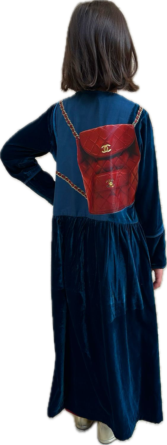 Two Piece fusion velvet Kaftan