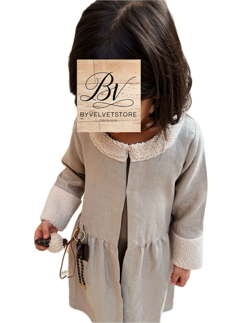 Two Piece fusion Kaftan fur