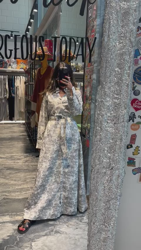 Summer cotton long dress